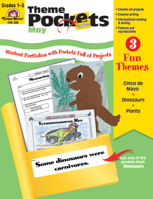 Evan-Moor Theme Pockets, May - Teacher Reproducibles, E-book