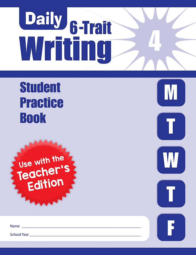 Evan-Moor Daily 6-Trait Writing, Grade 4 - Student Workbook (5-pack)