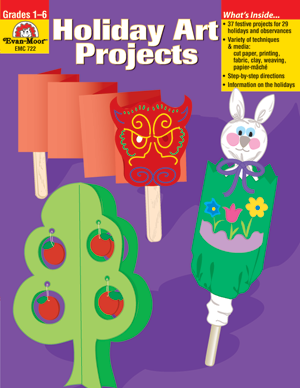 Evan-Moor Holiday Art Projects, Grades 1-6 - Teacher Reproducibles, E-book