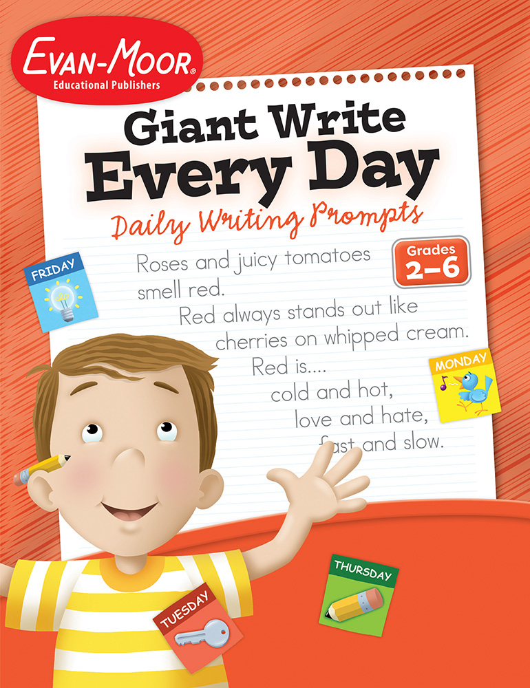 Evan-Moor Giant Write Every Day: Daily Writing Prompts, Grades 2-6 - Teacher Reproducibles, E-book