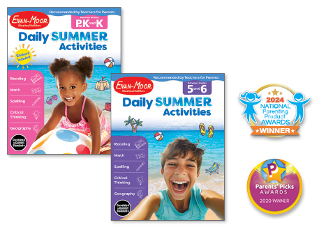 Daily Summer Activities Books Grades PreK and 5-6