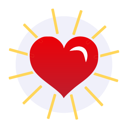 Icon representing 'Content You Can Trust' label with a heart.