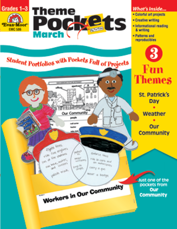 Theme Pockets, March, Grades 1-3 – Teacher Resource, E-book