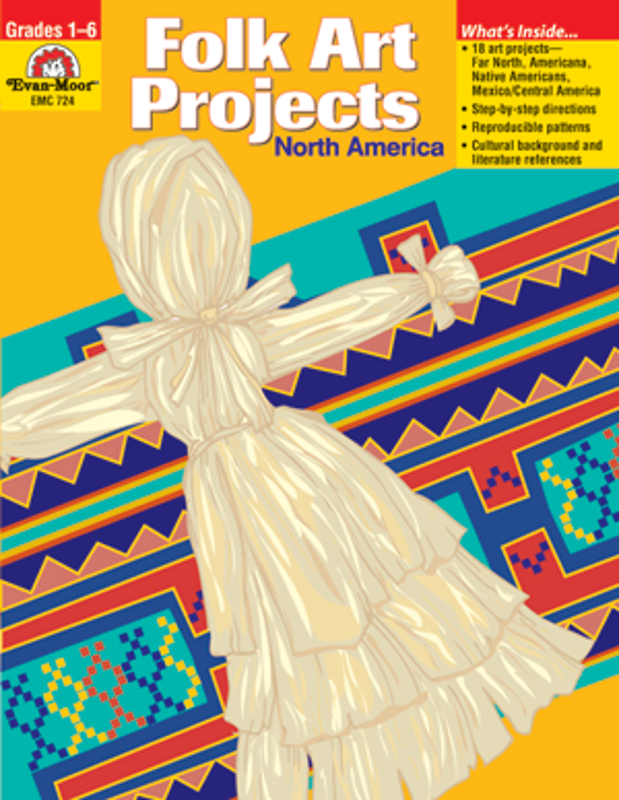 Folk Art Projects, North America - Teacher Reproducibles, E-book