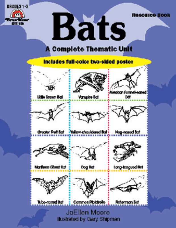 Complete Thematic Units, Bats - Teacher Reproducibles, E-book