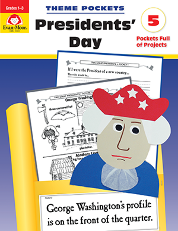 Theme Pockets: President's Day, Grades 1-3 - Teacher Reproducibles, E-book