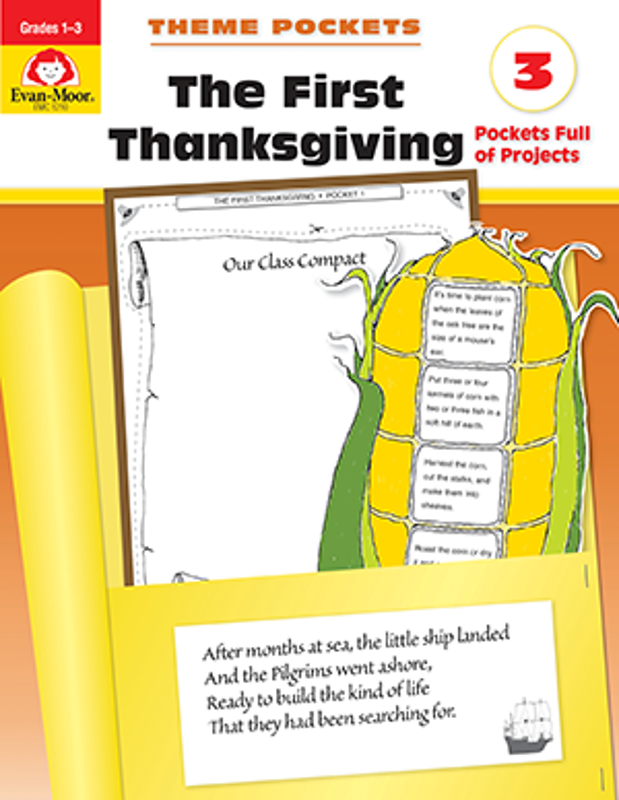 Theme Pockets: First Thanksgiving, Grades 1-3 - Teacher Reproducibles, E-book