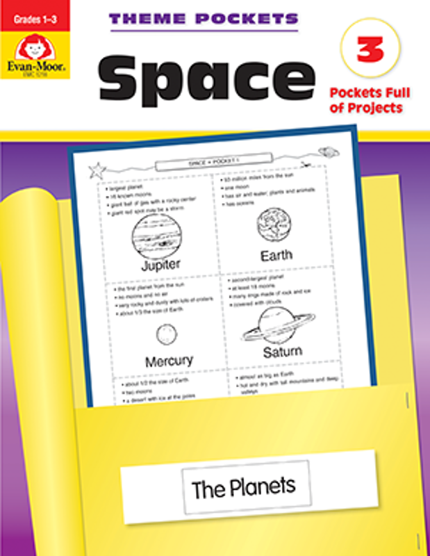 Theme Pockets: Space, Grades 1-3 - Teacher Reproducibles, E-book