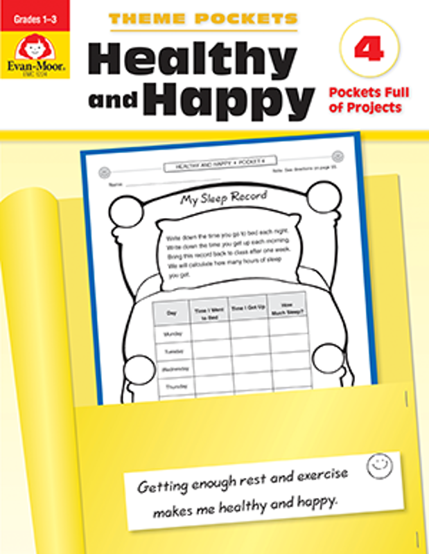 Theme Pockets: Healthy & Happy, Grades 1-3 - Teacher Reproducibles, E-book