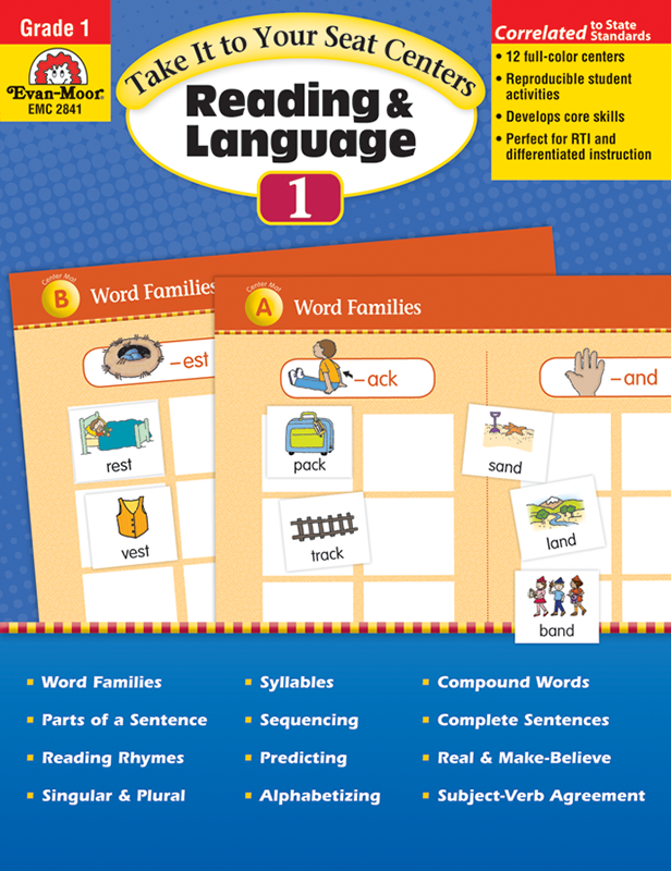 Take It To Your Seat: Reading and Language Arts Centers, Grade 1 -Teacher Resource, E-book