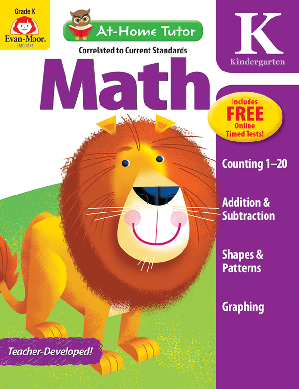 At-Home Tutor: Math, Grade K - Activity Book