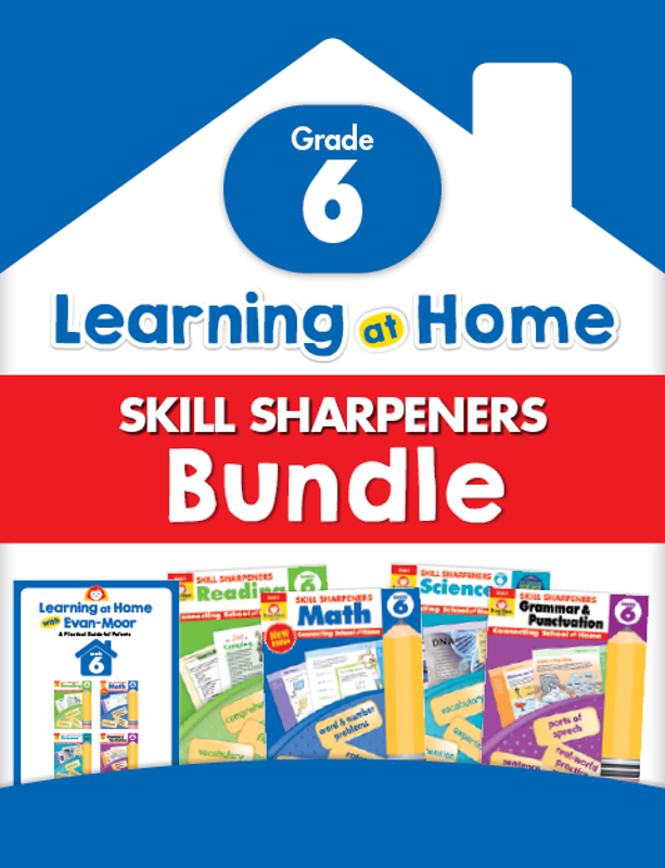 Learning At Home Skill Sharpeners Bundle, Grade 6