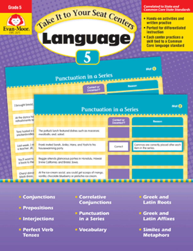 Picture of Take It to Your Seat: Language Centers, Grade 5 - E-book