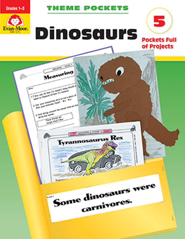 Picture of Theme Pockets: Dinosaurs, Grades 1-3- Teacher Reproducibles, E-book