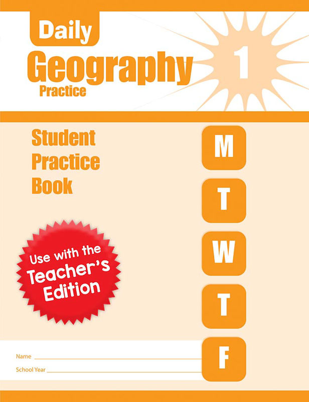 Daily Geography Practice, Grade 1 - Student Workbook (5-pack)