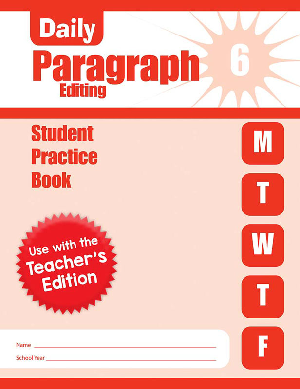 Daily Paragraph Editing, Grade 6 - Student Workbook (5-pack)