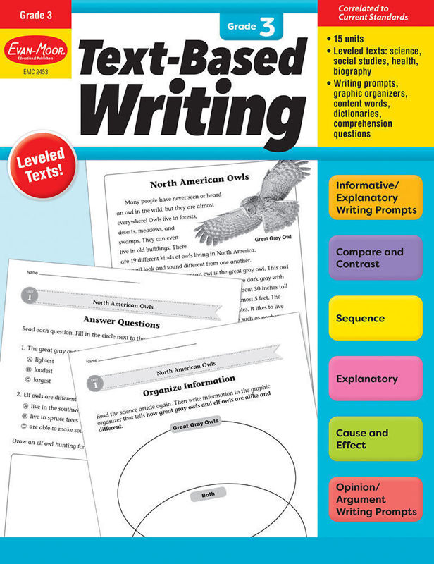 Text-Based Writing, Grade 3 - E-book