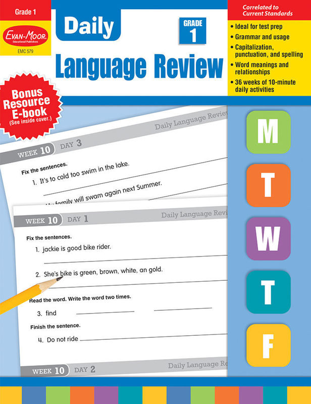 Daily Language Review, Grade 1 - Teacher's Edition, Print