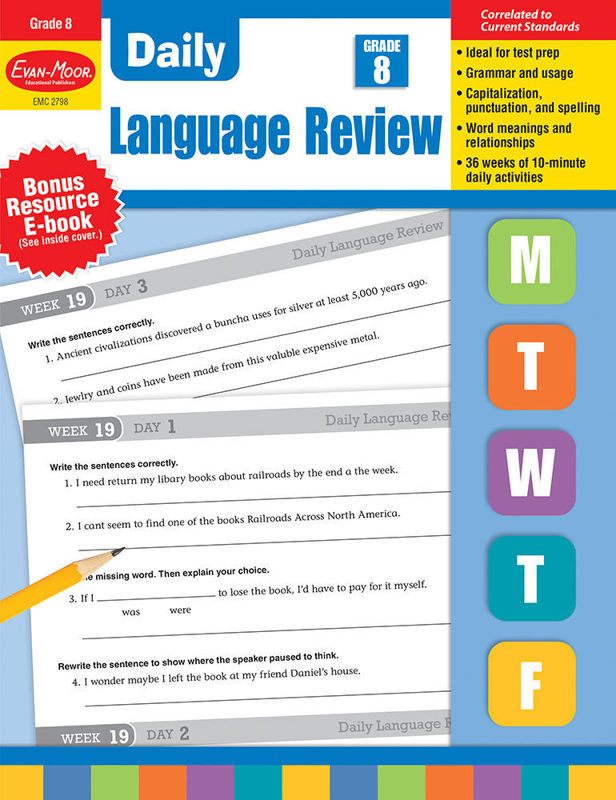 Daily Language Review, Grade 8 - Teacher's Edition, E-book