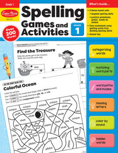 Spelling Games and Activities, Grade 1