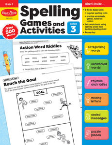 Spelling Games and Activities, Grade 3 - E-book