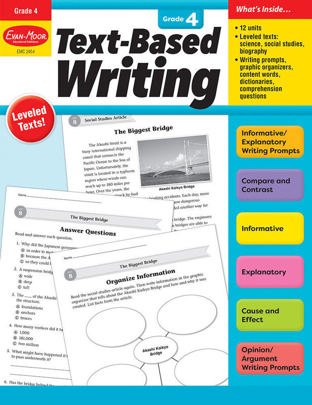 Text-Based Writing, Grade 4 - Teacher's Edition, Print