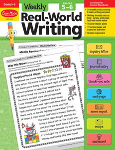 Weekly Real-World Writing, Grades 5-6, E-book