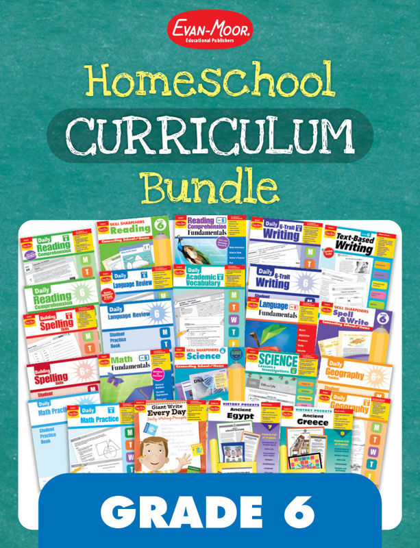 Homeschool Curriculum Bundle, Grade 6	