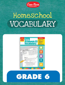 Homeschool Vocabulary Bundle, Grade 6