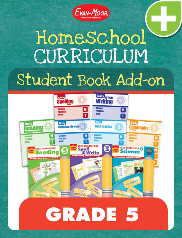 Homeschool Student Book Add-on Set, Grade 5