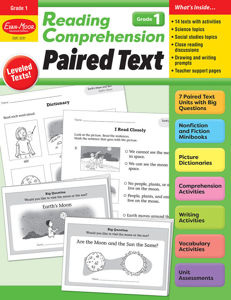 Reading Comprehension: Paired Text, Grade 1 - Print