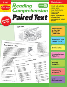 Reading Comprehension: Paired Text, Grade 5 - Print