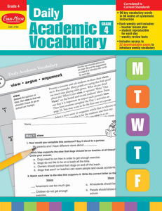 Daily Academic Vocabulary, Grade 4 - Teacher's Edition, Print