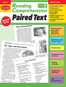 Reading Comprehension: Paired Text, Grade 3 - E-book