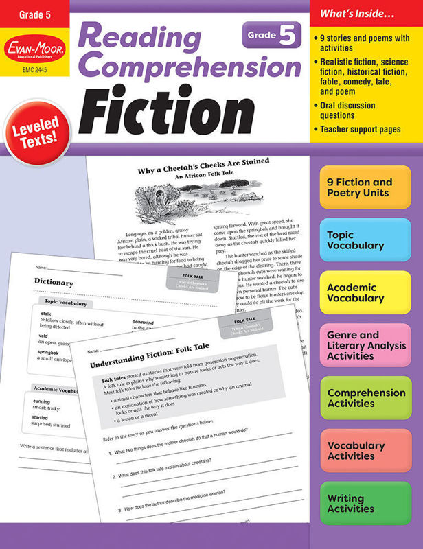 Reading Comprehension: Fiction - Teaching Resource, Grade 5 - Print