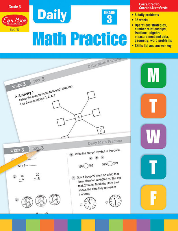 Daily Math Practice, Grade 3 - Teacher's Edition, Print