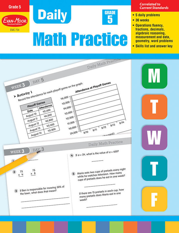 Daily Math Practice, Grade 4 - Teacher's Edition, E-book