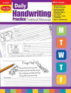 Daily Handwriting Practice: Traditional Manuscript, Grades K-6 - Teacher's Edition, E-book