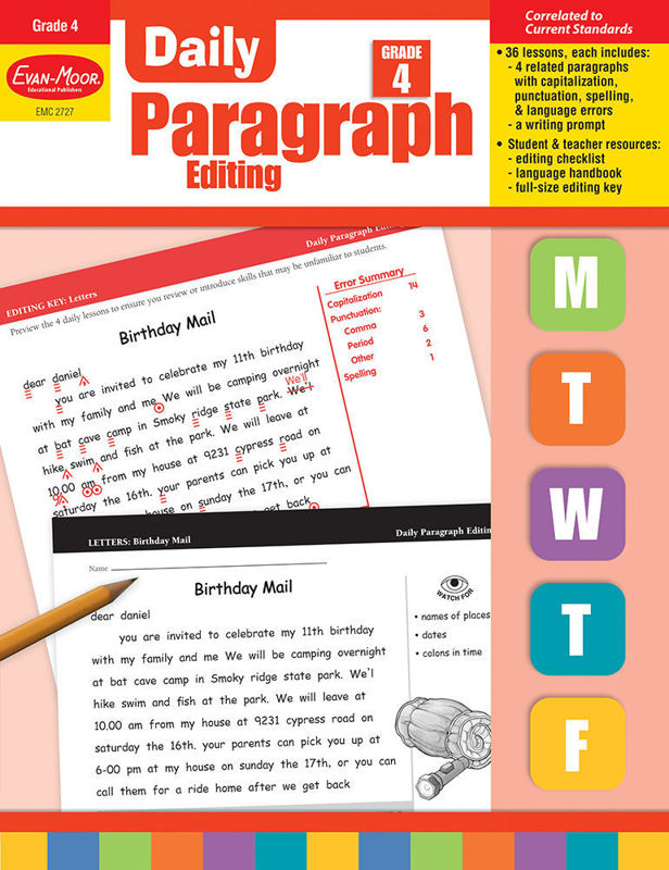 Daily Paragraph Editing, Grade 4 - Teacher's Edition, Print