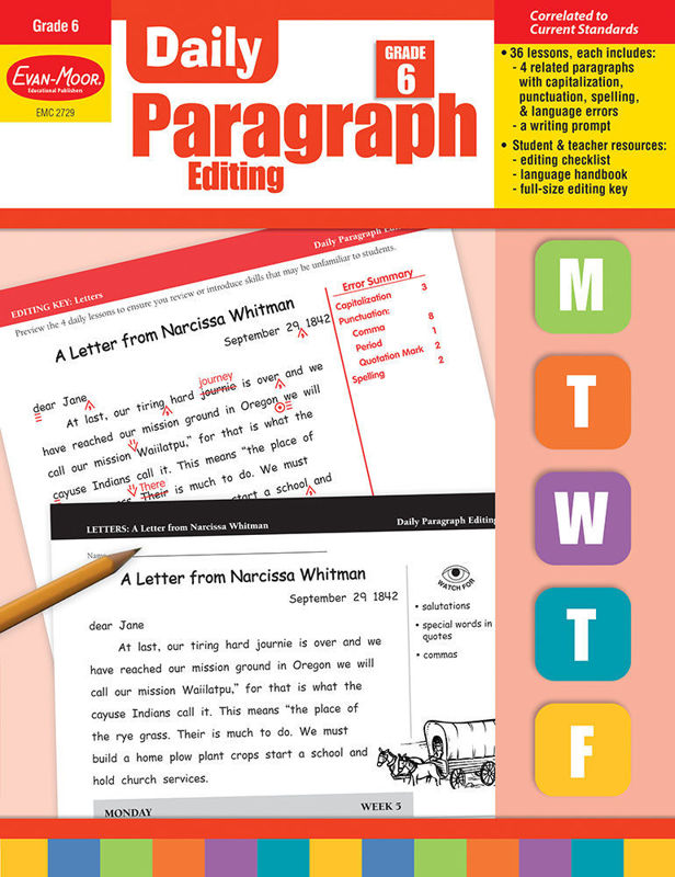 Daily Paragraph Editing, Grade 6 - Teacher's Edition, Print