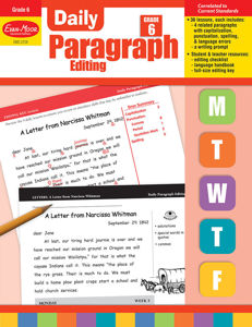 Daily Paragraph Editing, Grade 6 - Teacher's Edition, E-book