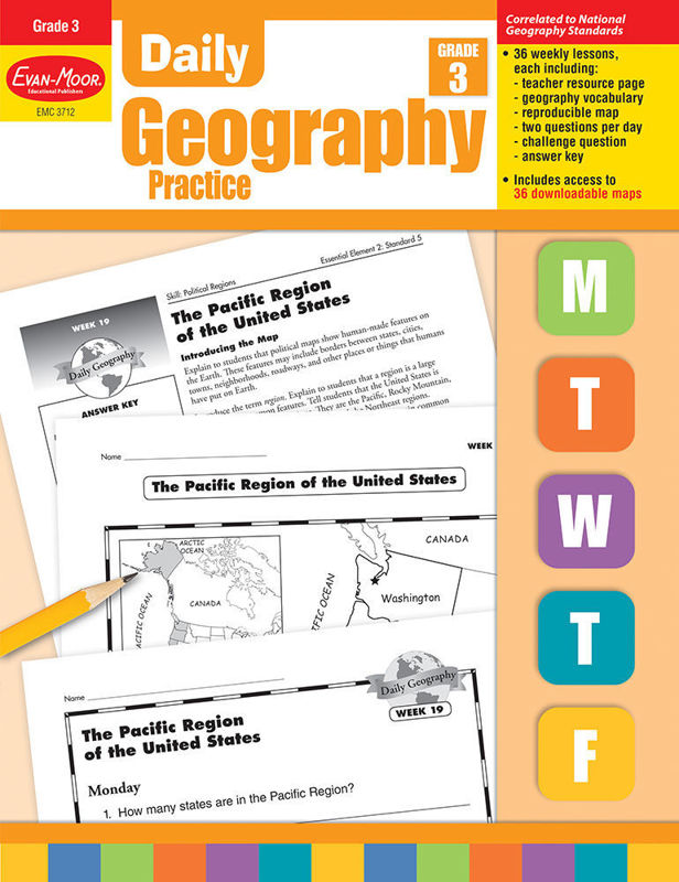 Daily Geography Practice, Grade 3 - Teacher's Edition, Print