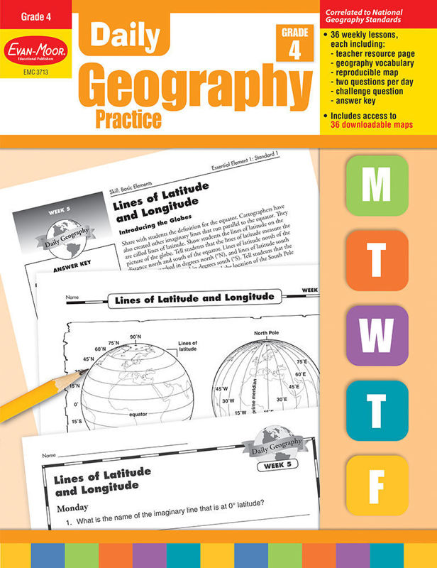 Daily Geography Practice, Grade 4 - Teacher's Edition, E-book