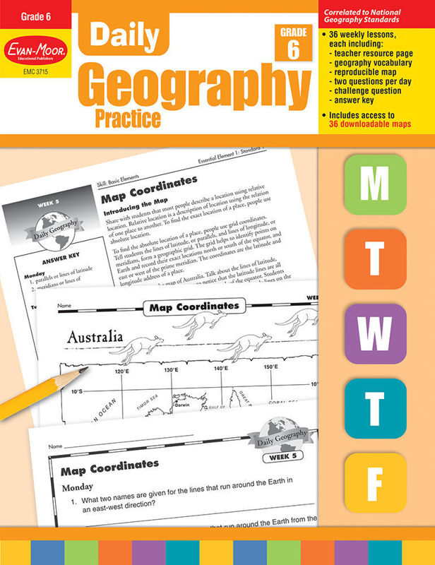 Daily Geography Practice, Grade 6 - Teacher's Edition, Print