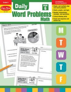 Daily Word Problems, Grade 6 - Teacher's Edition, Print