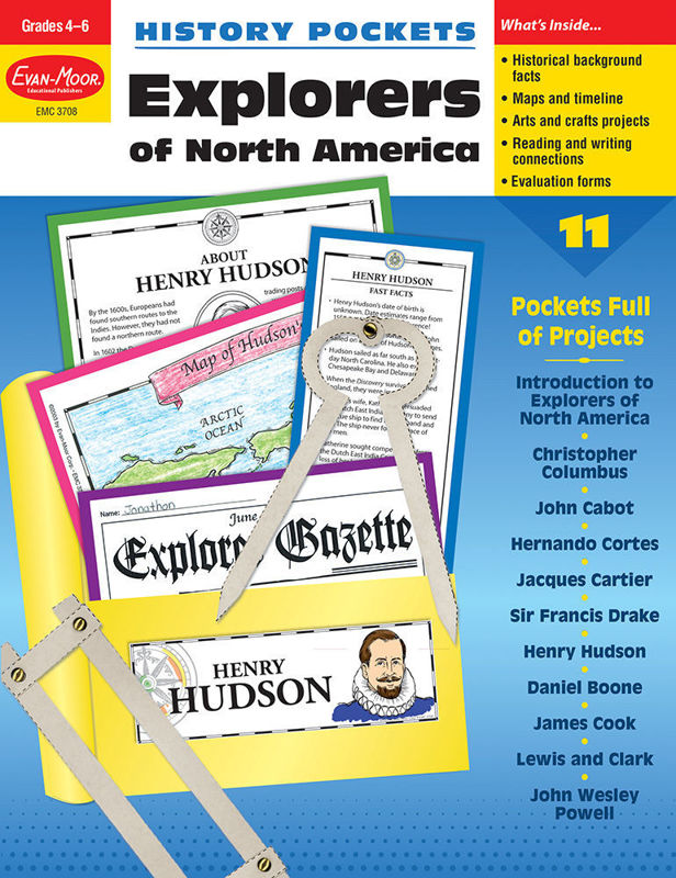 History Pockets: Explorers of North America, Grades 4-6 - Teacher Reproducibles, E-book