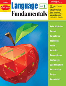 Language Fundamentals, Grade 1 - Teacher Reproducibles, Print