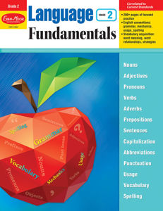 Language Fundamentals, Grade 2 - Teacher Reproducibles, Print