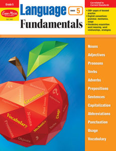 Language Fundamentals, Grade 5 - Teacher Reproducibles, Print