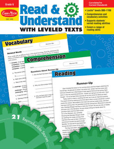 Read and Understand with Leveled Texts, Grade 6 - Teacher Reproducibles, Print